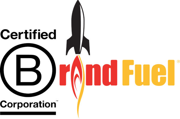 Picture of brand fuel logo with B Corp logo