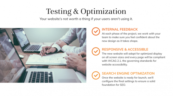Testing and Optimization